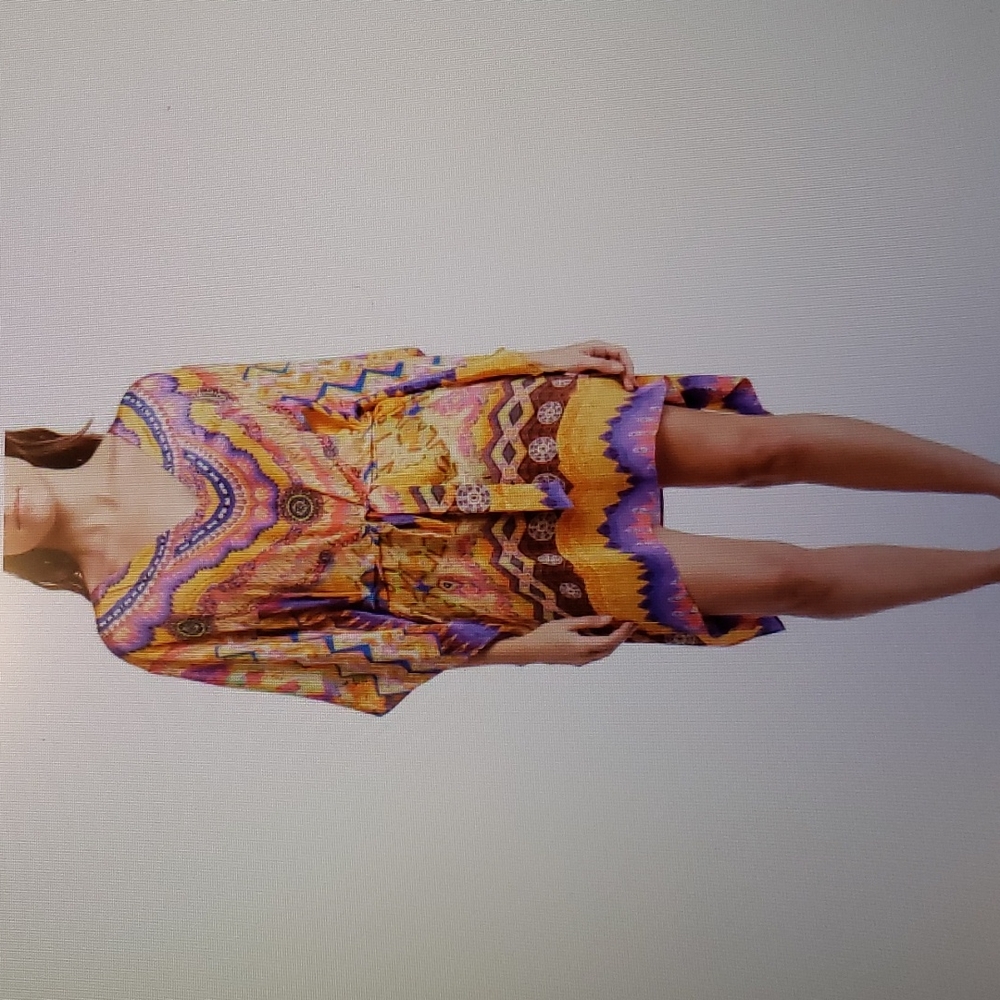 Shahida parides short kaftan dress tunic coachella